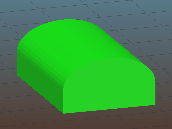 Example model highlighting use case for variable layer heights.