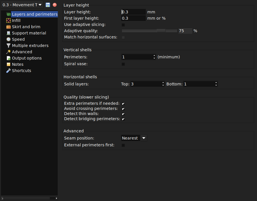 Print Settings: Layers and Perimeters