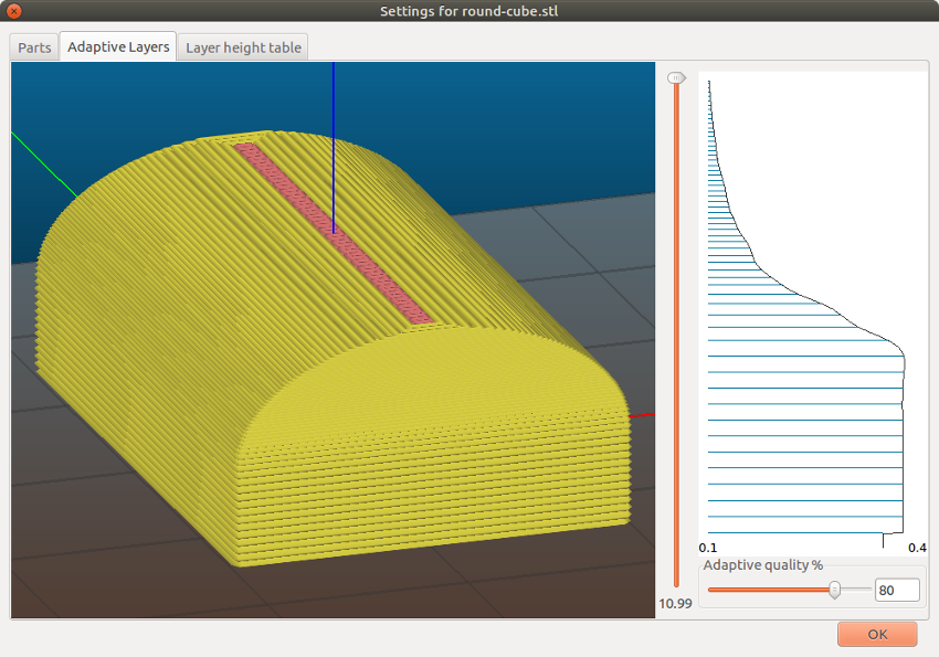 Variable Layer Height