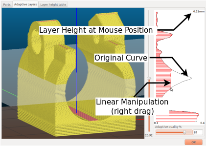 Screenshot of linear manipulation.